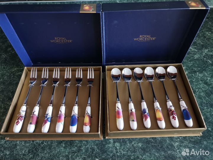 Royal Worcester десертные вилки-ложки