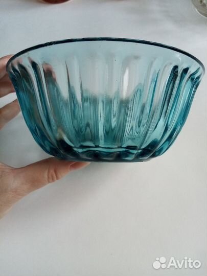 Коллекция вазочек из цветного стекла СССР