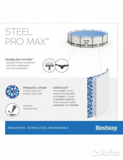 Каркасный бассейн 457 на 122. Новый. Ижевск