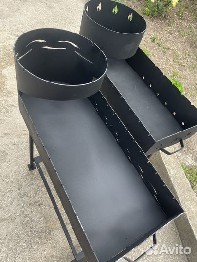 Мангал разборный 3 мм подказанником на 10 12 лит