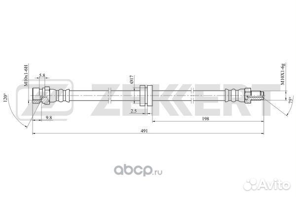 Шланг тормозной системы spectra