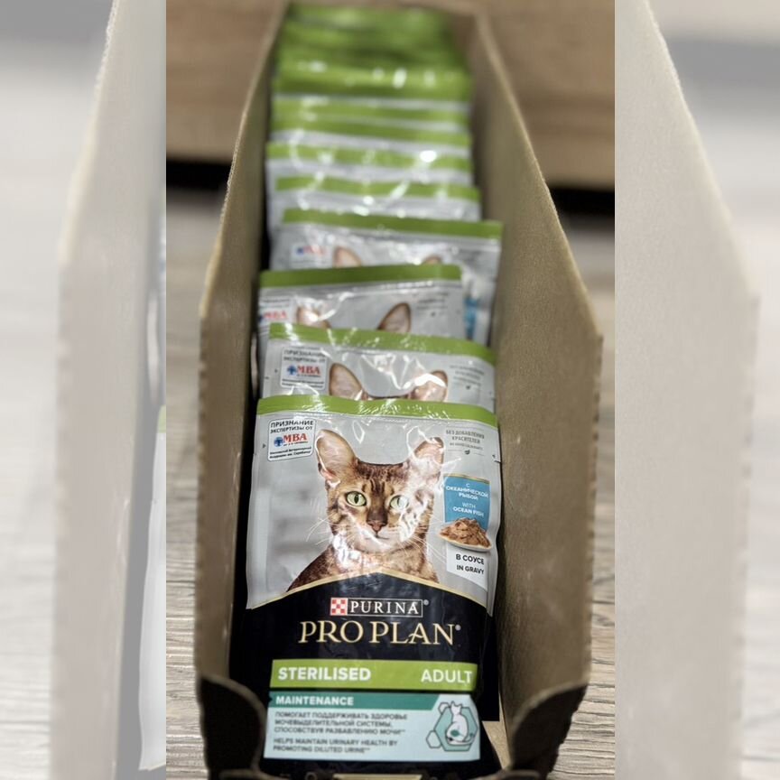 Корм для взрослых кошек влажный proplan