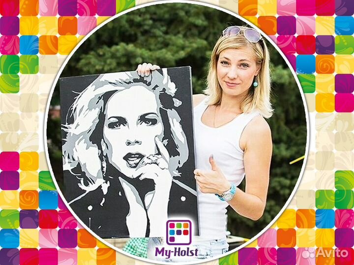 Фото на холсте в стиле Pop Art