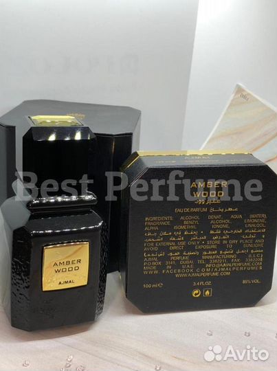 Ajmal Amber Wood, Noir 100мл парфюм Аджмал