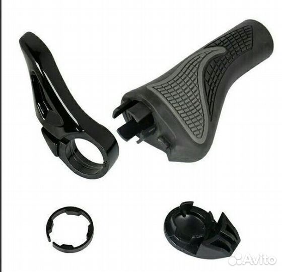 Эргономичные грипсы с рогами вело