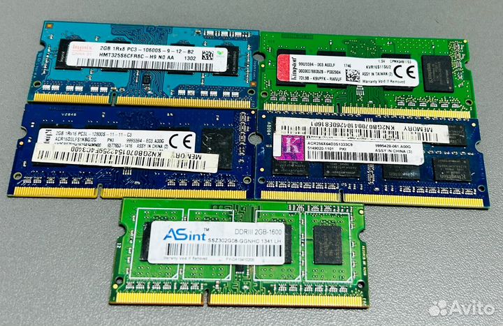 Оперативная память для ноутбука DDR3 2Gb