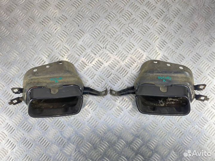 Насадки на выхлоп 740 стиль черные Bmw 7 F01