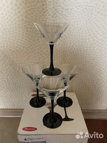 Набор бокалов для мартини/ коктейлей