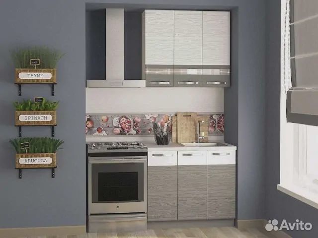 Кухня Графит 10 (ширина 150 см)