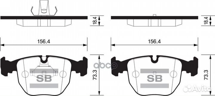 Колодки тормозные дисковые перед SP2166 Sangsin