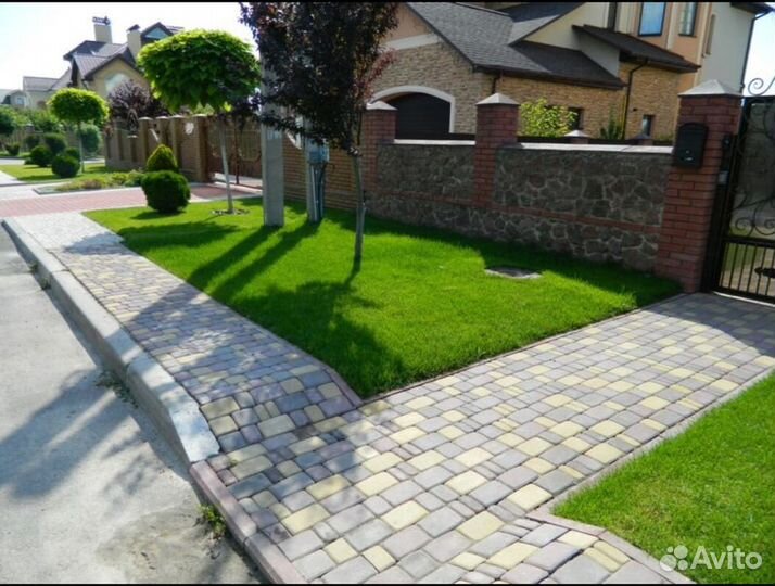 Рулонный газон под ключ Стандартный