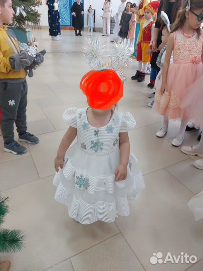 Платье снежинки