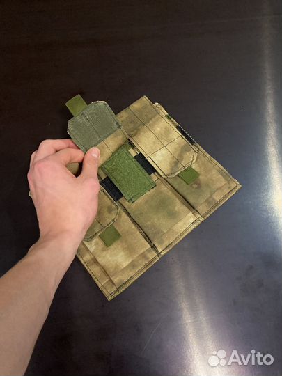 Новый подсумок под ак 3 магазина