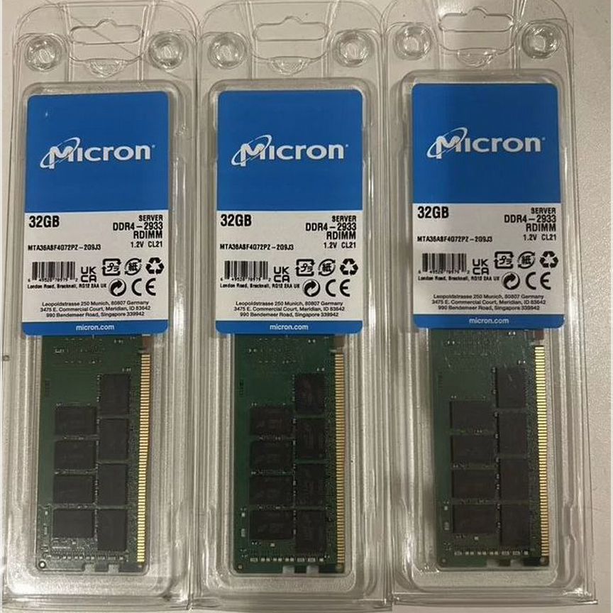 [CT32G4RFD4293] Reg Ecc Ddr4 32gb 2933 Mta36asf4g72pz-2g9e2 Ct32g4rfd4293