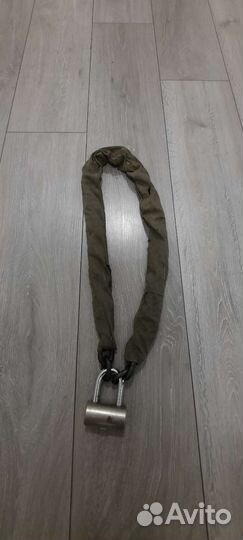 Цепь с замком закаленная противоугонная