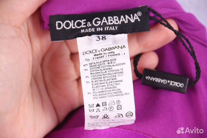 Dolce Gabbana шелковый топ