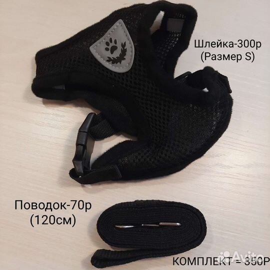 Поводки, ошейники, шлейки, аксессуары для собак