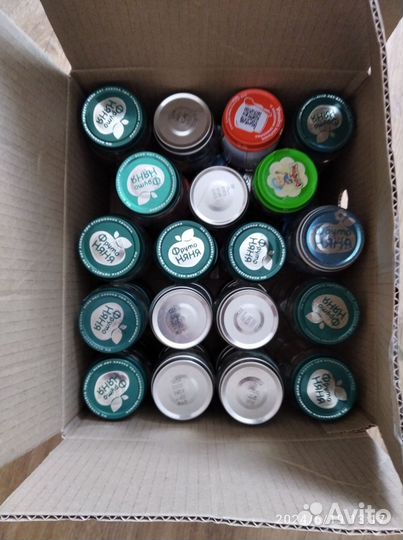 Баночка для детского питания коробкой,35 шт