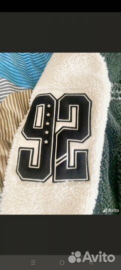 Мужской кожаный бомбер