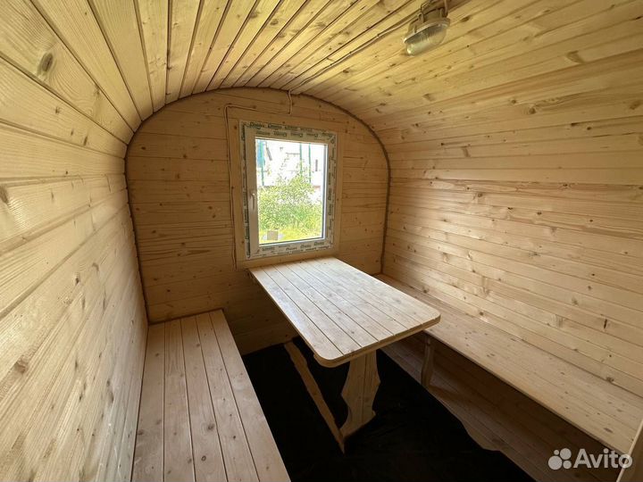 Баня бочка квадро на заказ