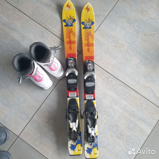 Лыжи 90 и ботинки eu29