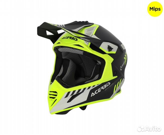 Шлем Acerbis X-track mips 22-06 Yellow Fluo/Black
