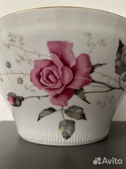 Супница роза, Польша 70 х годов