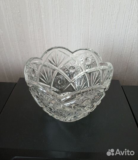 Блюдо хрусталь СССР