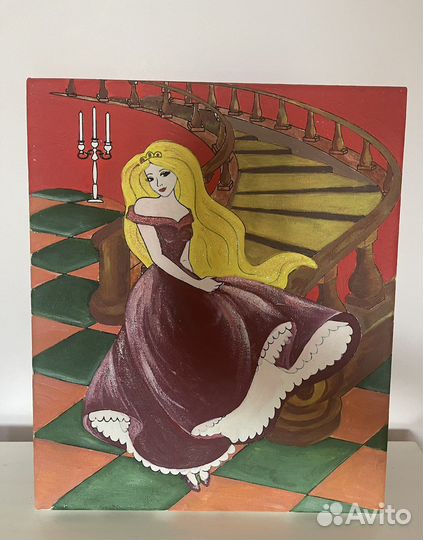 Картина акрилом на холсте