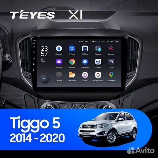Магнитола на Chery Tiggo 5 Teyes X1 4G 2/32