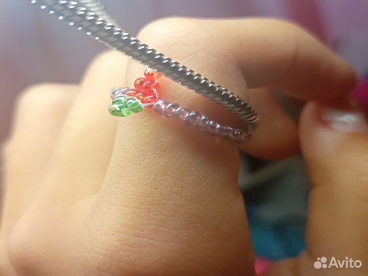 Кольцо из бисера