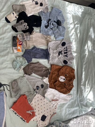 Вещи пакетом, hm на мальчика 80-86