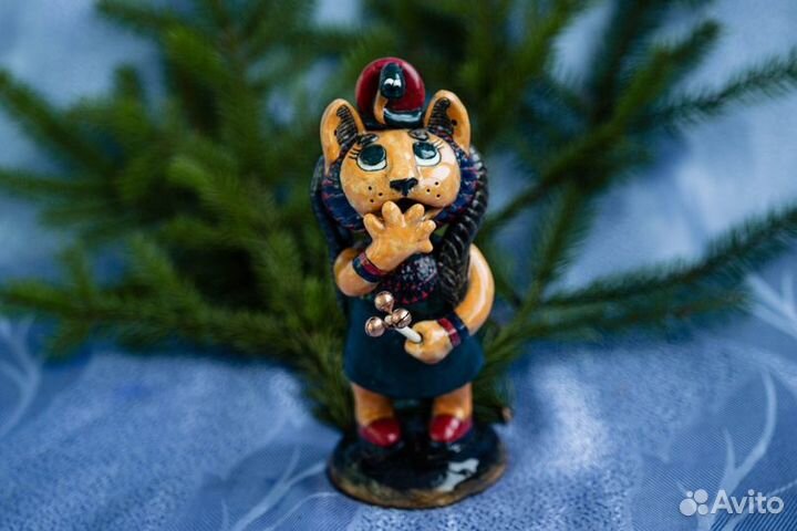 Керамическая фигурка маленькой Бастет