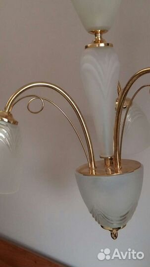 Комплект люстра и бра
