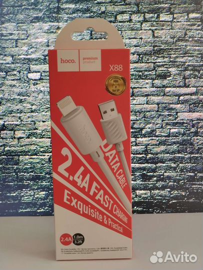 Usb кабель для iPhone / hoco 2.4A Fast Charging