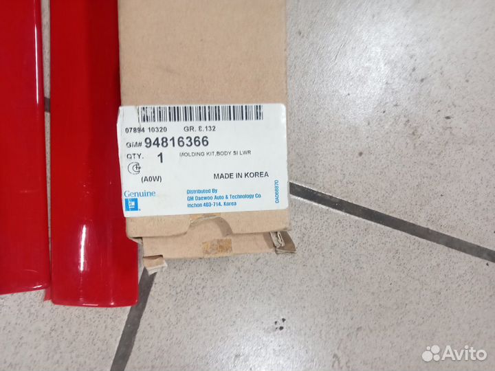 Комлпект молдингов кузов Шевроле Спарк