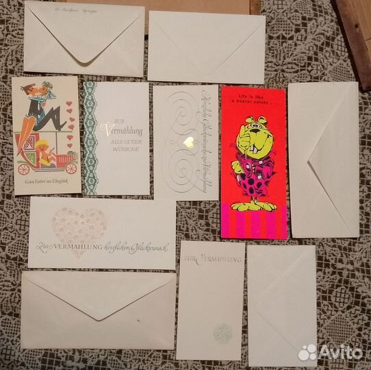 Открытки поздравительные ГДР 1970е гг. Германия