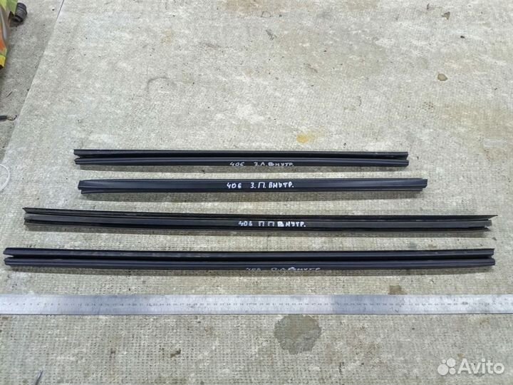 Внутренние бархотки стекол дверей Peugeot 406