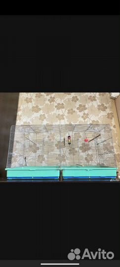 Большая клетка для попугаев (90/40/50)