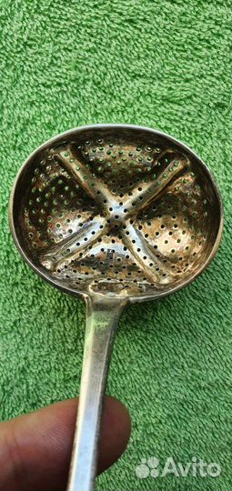 Ситечко для чая Андреевский Крест 1850 год серебро