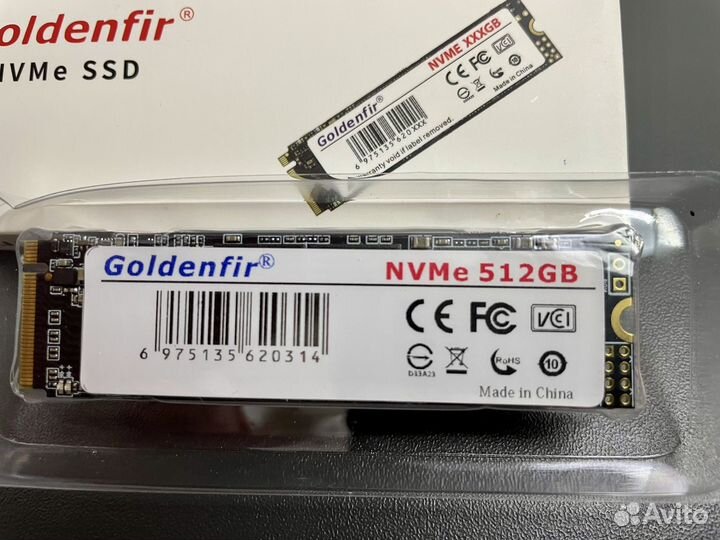 Ssd m2 nvme 512gb/Goldenfir/Новые