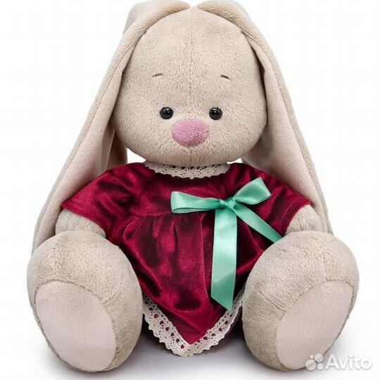 Мягкая игрушка Зайка Ми в бархатном платье 18 см