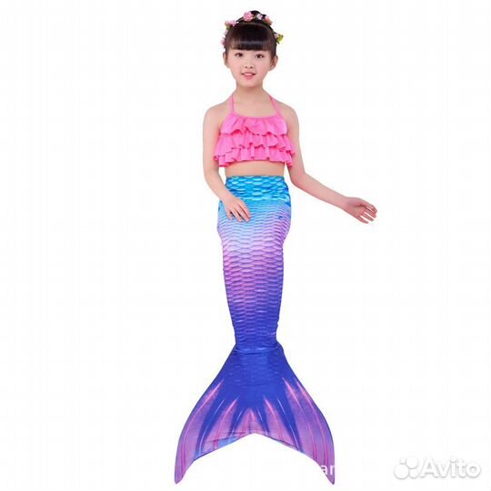 Купальник Русалка хвост 120 Новый + воздушный шар