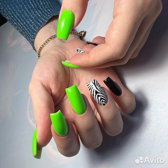 Маникюр наращивание ногтей