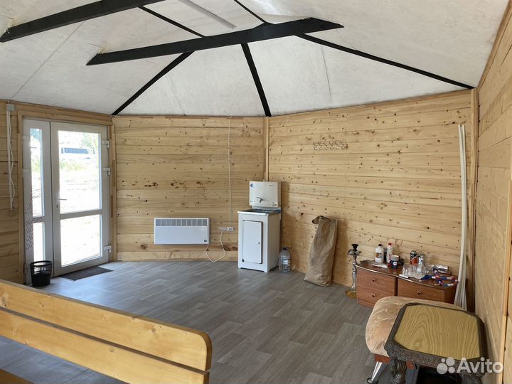 Теплая беседка с мангалом