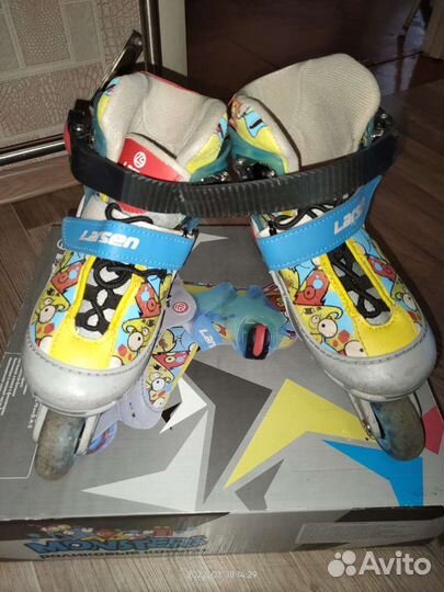 Роликовые коньки детские раздвижные
