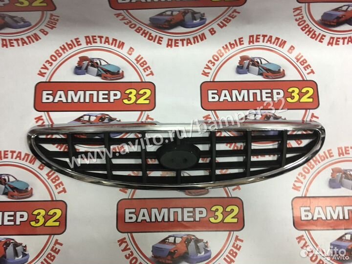 Решетка радиатора Хендай Акцент хром