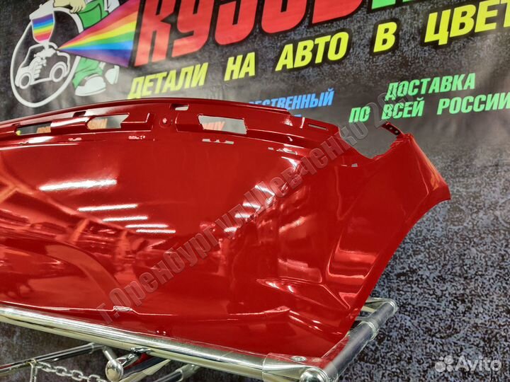 Бампер задний Hyundai Getz Гетц 2006- красный