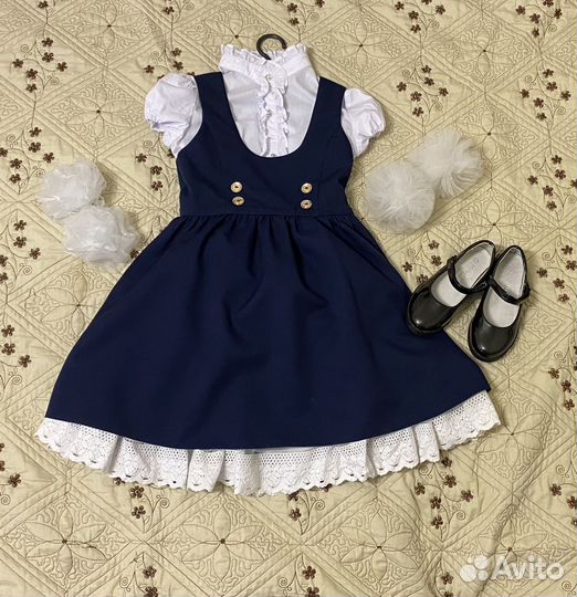 Большой пакет для первоклашки.Рост 122-128.Б/У