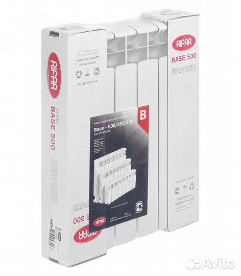 Радиатор биметаллический Rifar Base 500 мм 6 секций 1